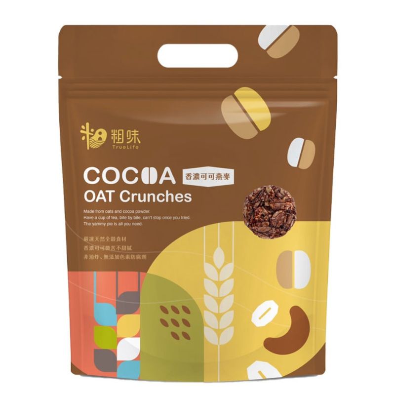 【DOZO嚴選】粗味生活-高纖燕麥餅_香濃可可+香蔥+鹽之花_(10入/袋)_3袋/組