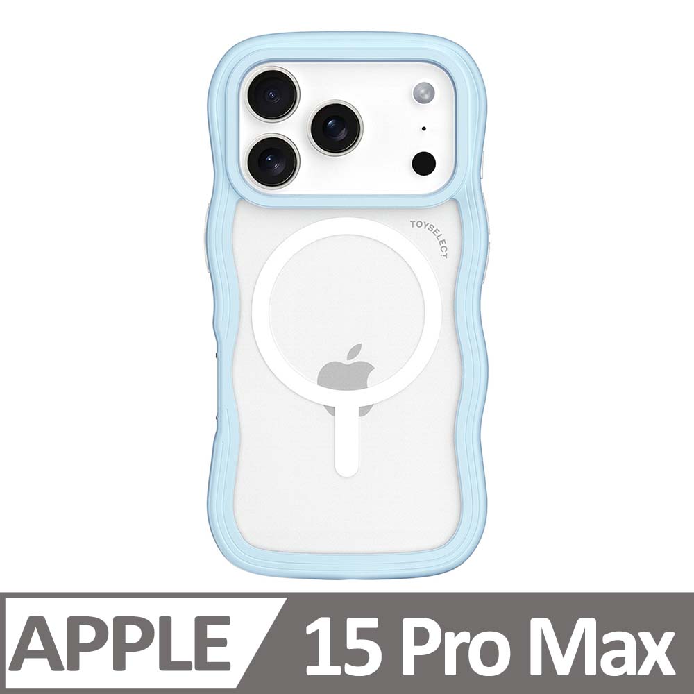iPhone 15 Pro Max 6.7吋 BLAC雲朵波波MagSafe iPhone手機殼 天使藍