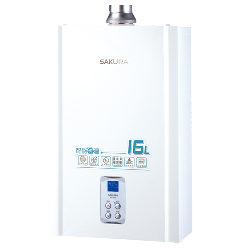 (全省安裝)櫻花16公升強制排氣(與DH1635A/DH-1635A同款)熱水器桶裝瓦斯DH-1635AL