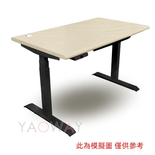 JT.JiTi ONEH電動升降桌120 x 70_0756天然楓木+黑腳【耀偉】