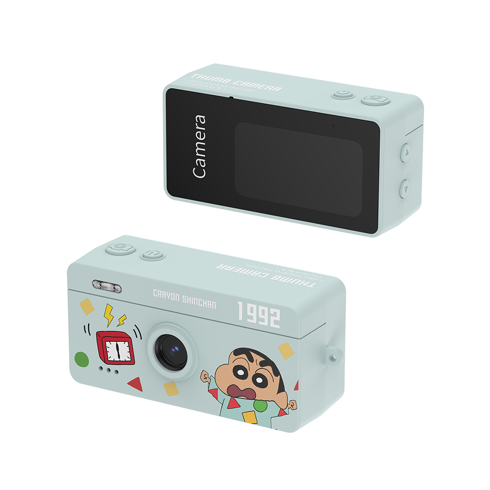 【Crayon Shin-chan 蠟筆小新】官方授權 TC08迷你數位相機-綠色