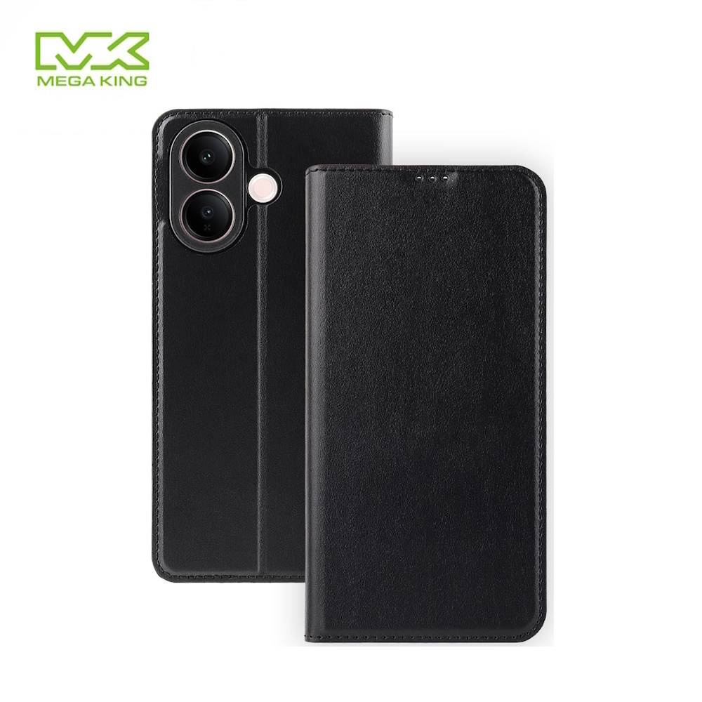 MEGA KING vivo V60 Lite 側掀皮套 黑