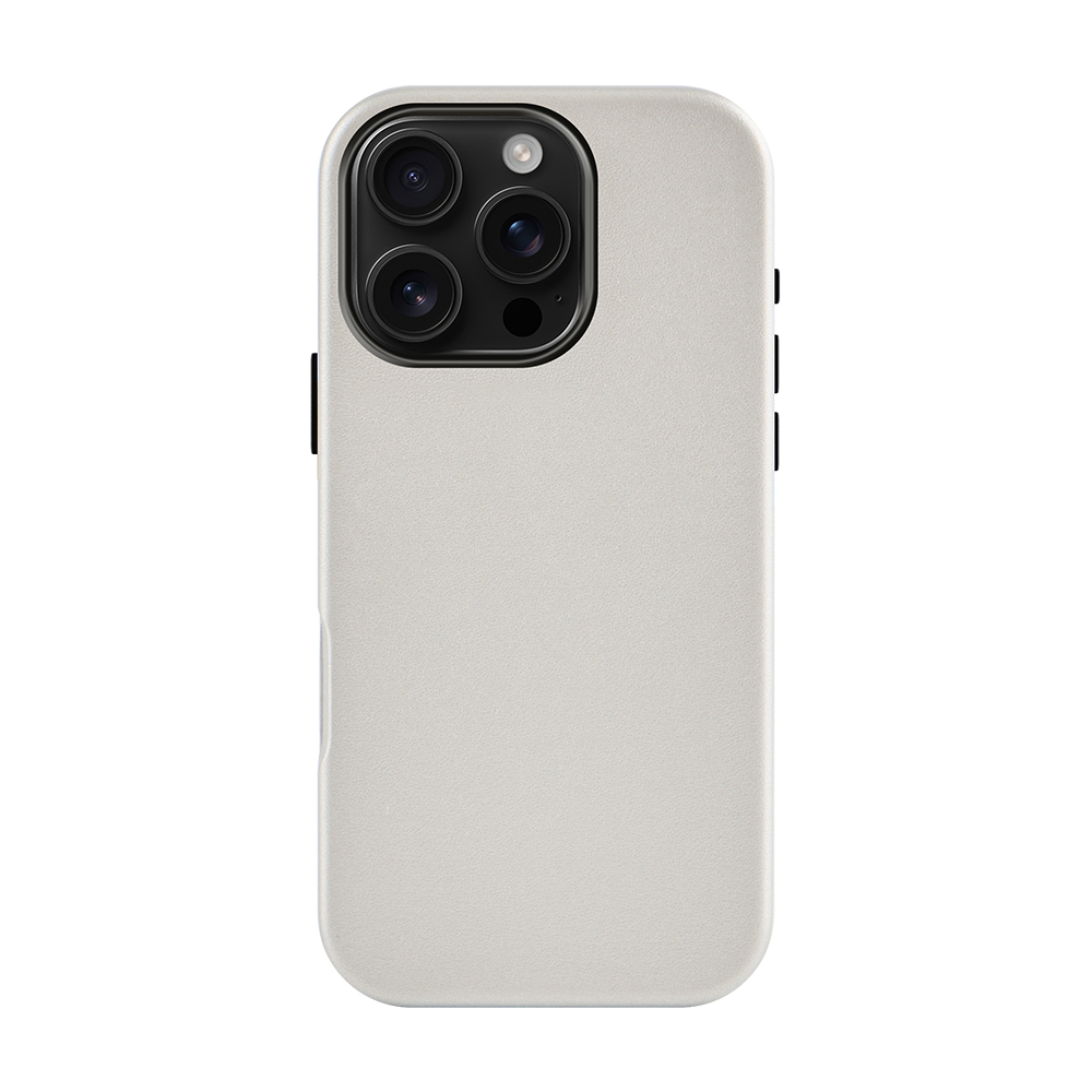 iPhone 15 Pro TOXOXO™｜全包皮革MagSafe iPhone手機殼 太空銀