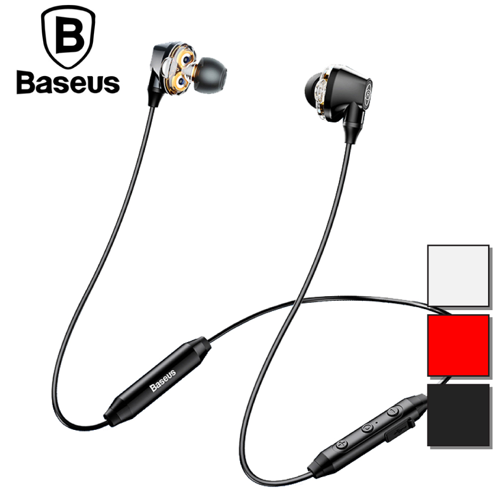 Baseus 倍思 Enock S10 雙動圈藍牙耳機 - 黑色