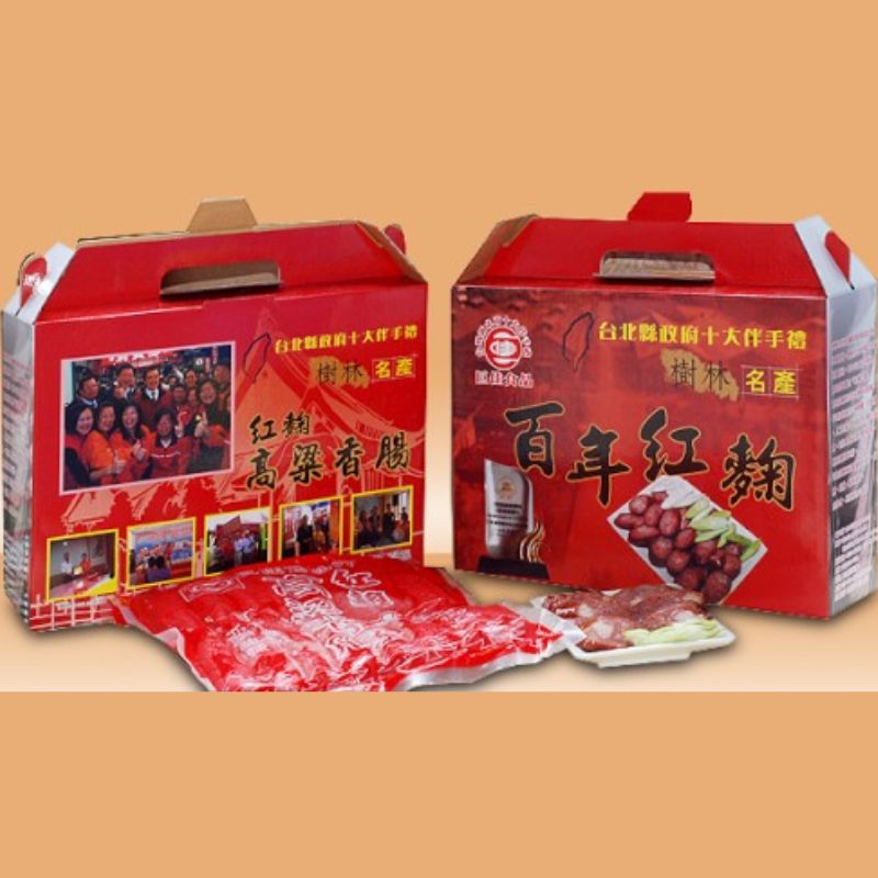 【DOZO嚴選】樹林名產 巨佳食品-紅麴高梁香腸 禮盒 (850g x 2包)_1/盒