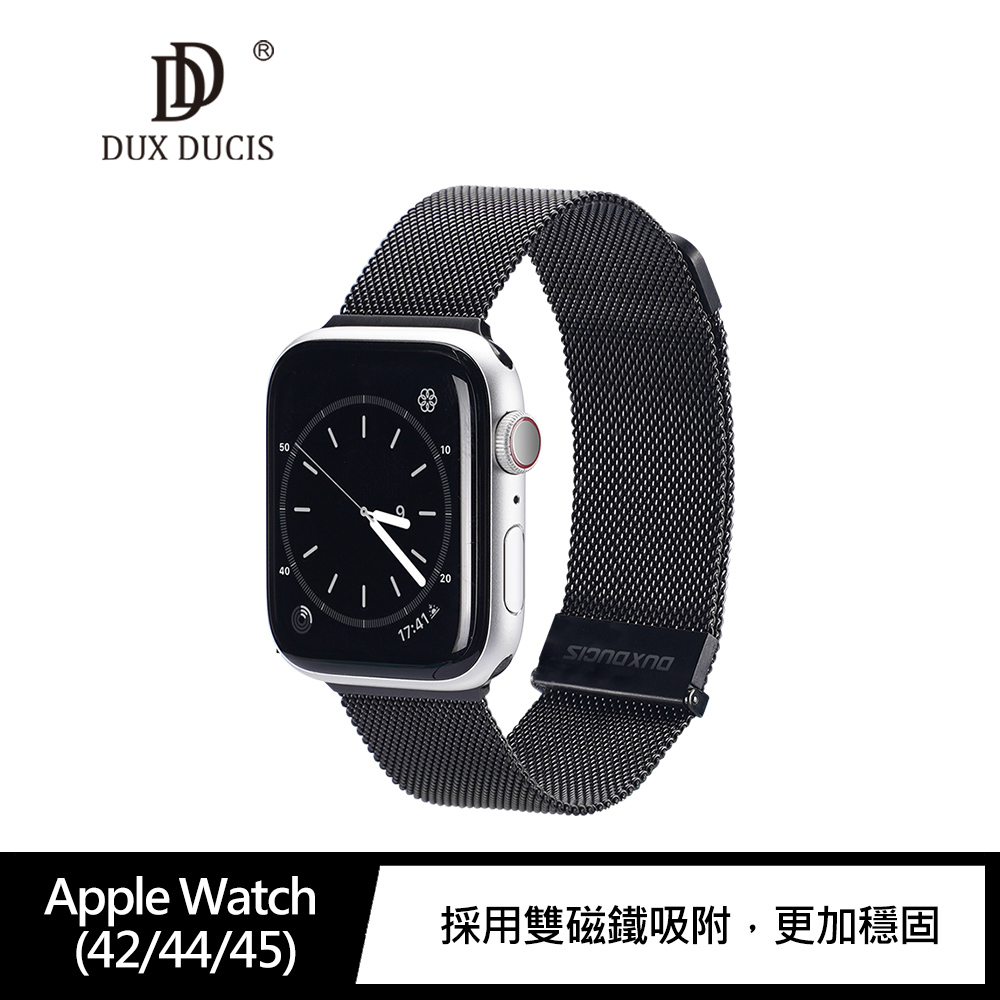 DUX DUCIS Apple Watch (42/44/45) 米蘭尼斯錶帶(銀色)