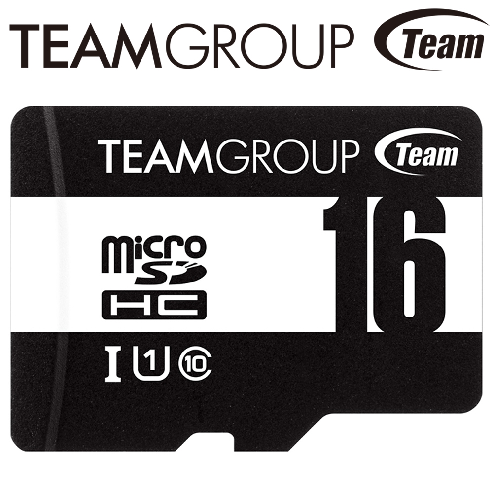 Team 十銓 16GB 80MB/s U1 microSDHC UHS-I C10記憶卡(含轉卡)