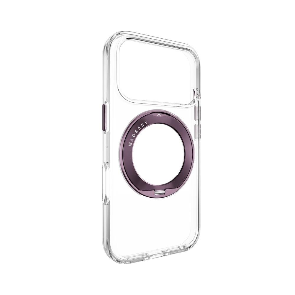 MagEasy iPhone 18 Pro Bright 360 M 磁吸旋轉支架不發黃透明殼