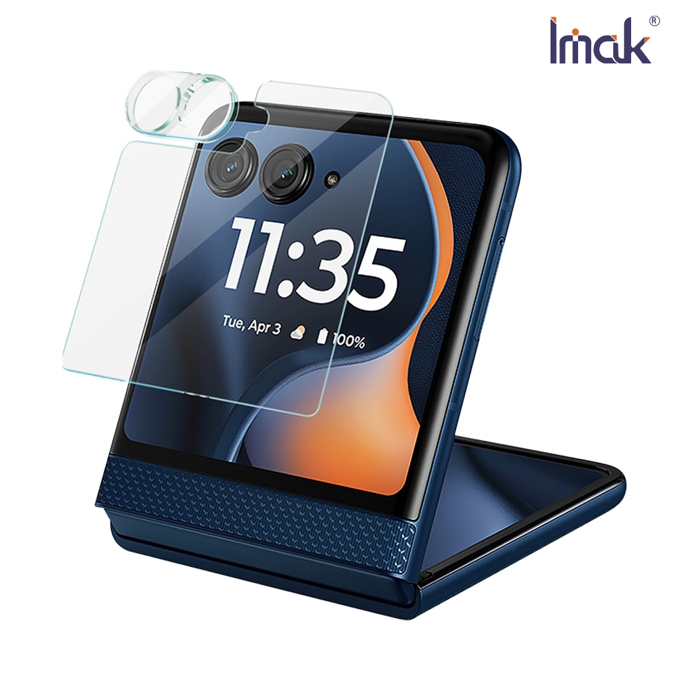 Imak 艾美克 Moto razr 60 鏡頭玻璃貼(含玻璃外螢幕貼)