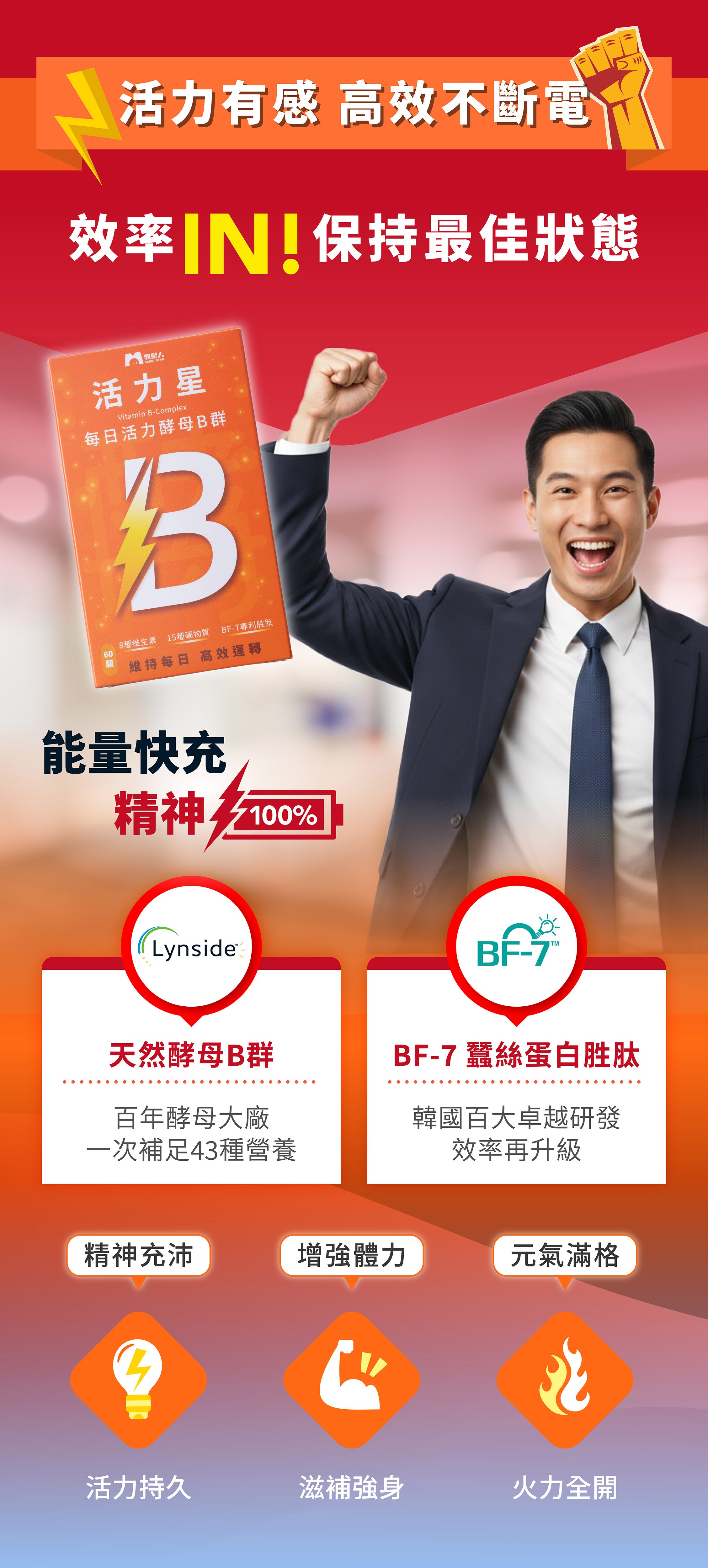 提神B群推薦牧星人活力星天然酵母維持好精神