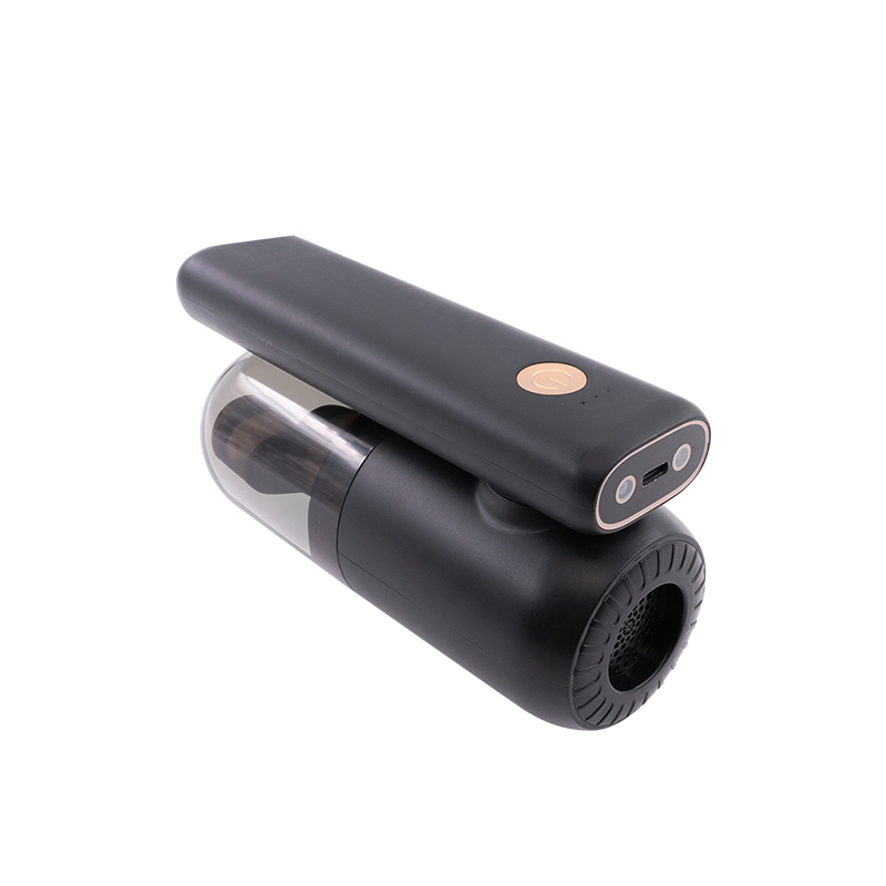 【安伯特】百變旋轉手持無線車用吸塵器-黑色 (國家認證 一年保固) 汽車吸塵器 無線吸塵器 車載吸塵器 車家兩用