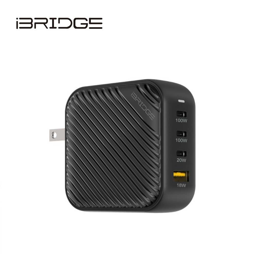 iBRIDGE GaN 100W極速電源供應器-黑