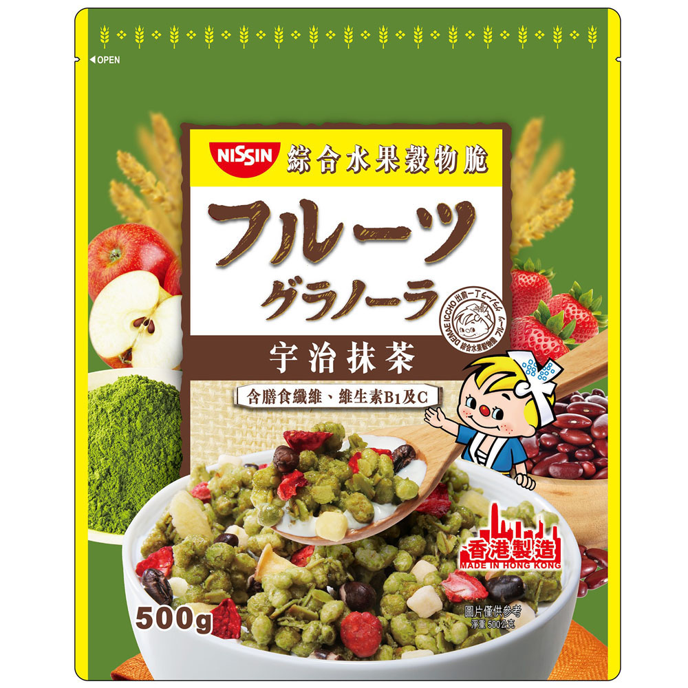 【日清】宇治抹茶綜合水果穀物脆*3