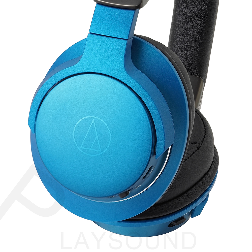 鐵三角 ATH-AR5BT 藍色 便攜型 可通話 無線藍牙 頭戴式耳機