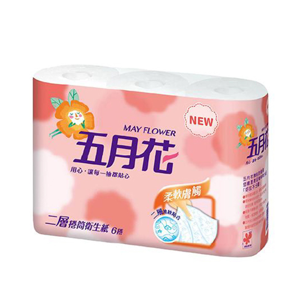 【MAY FLOWER 五月花】小捲筒衛生紙 270張x6捲/串