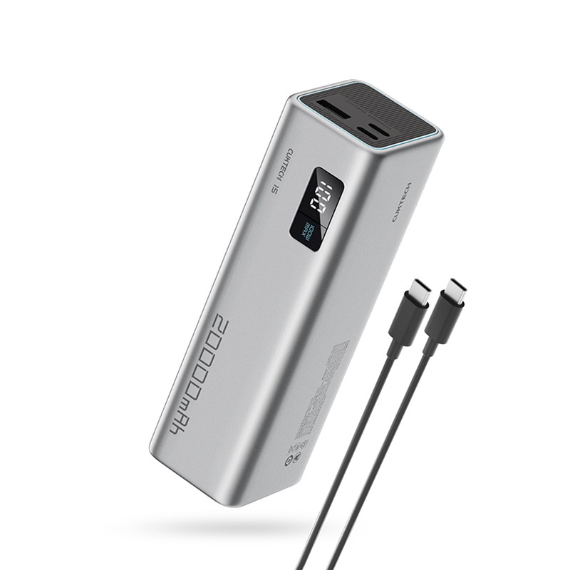 【Wh+CCC標示】CUKTECH 酷態科 15號SE 100W 行動電源 可充筆電 可上飛機 20000mAh (PB200)-灰色