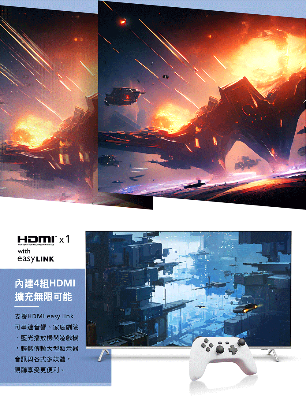 支援HDMI easy link