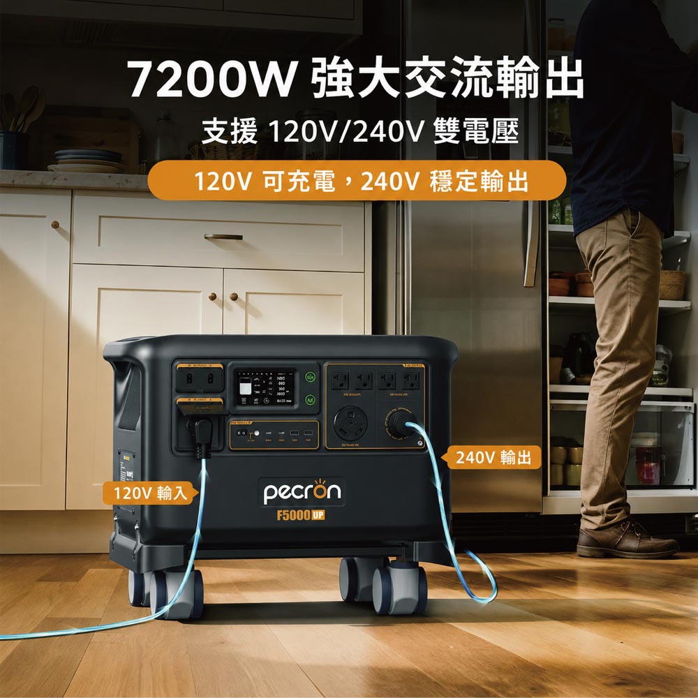 Pecron F5000LFP LQ便攜式電源站5度電戶外電源7200W 5120Wh