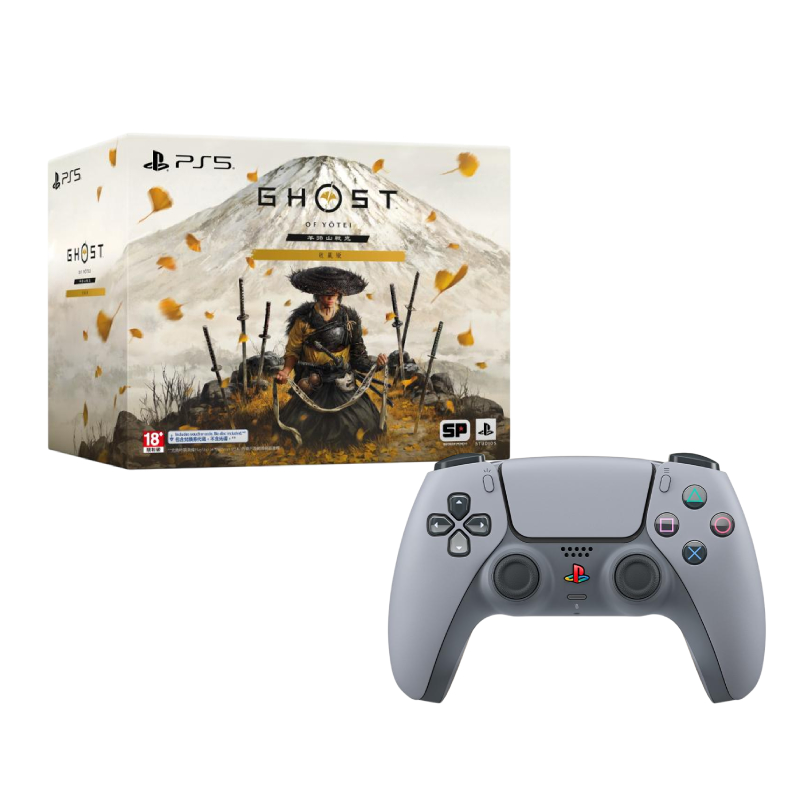 【預購】PS5 羊蹄山戰鬼 中文收藏版+SONY PS5 DualSense 無線控制器 30週年限量版