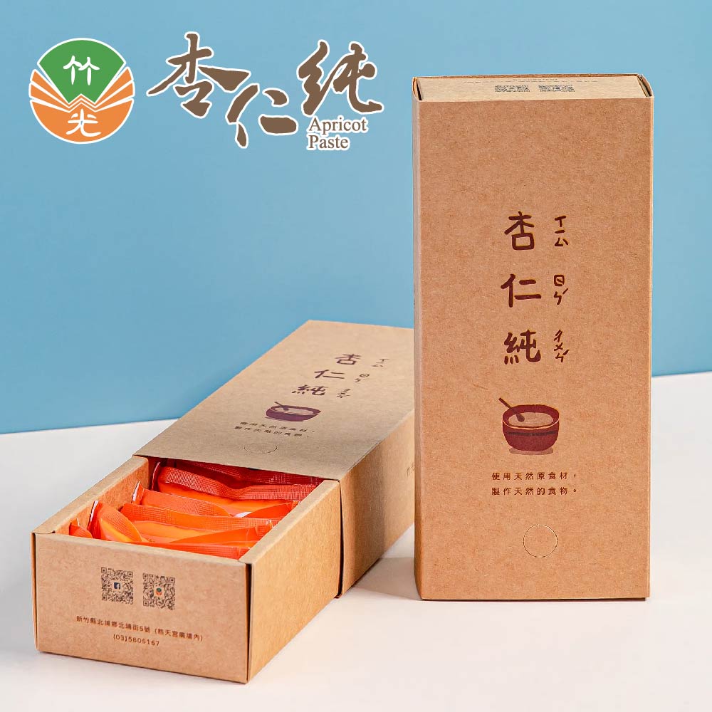 北埔美食 竹光杏仁純x6盒(60gx10入/盒)