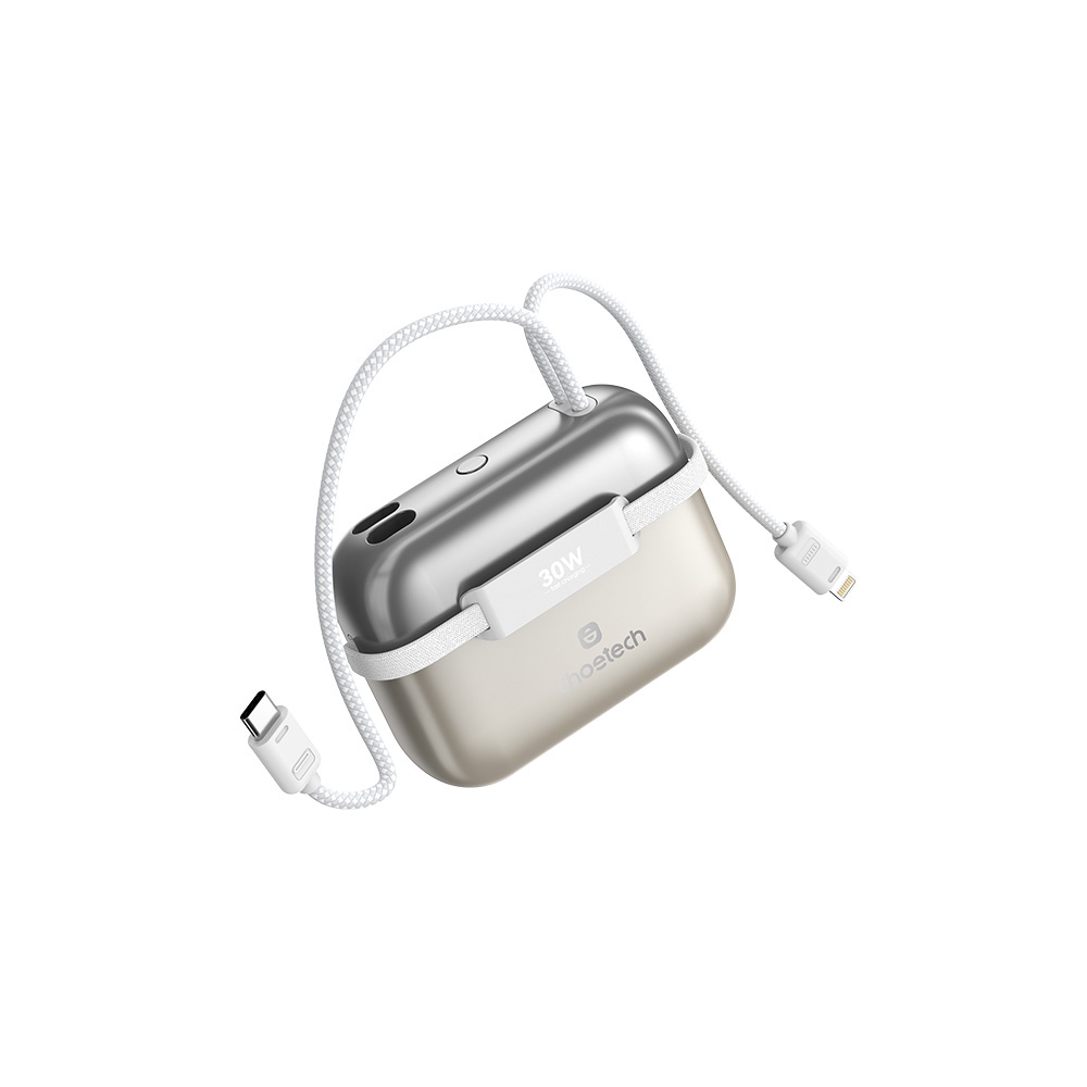 Choetech  B812 PD30W 10000mAh 皮包造型自帶線行動電源 金