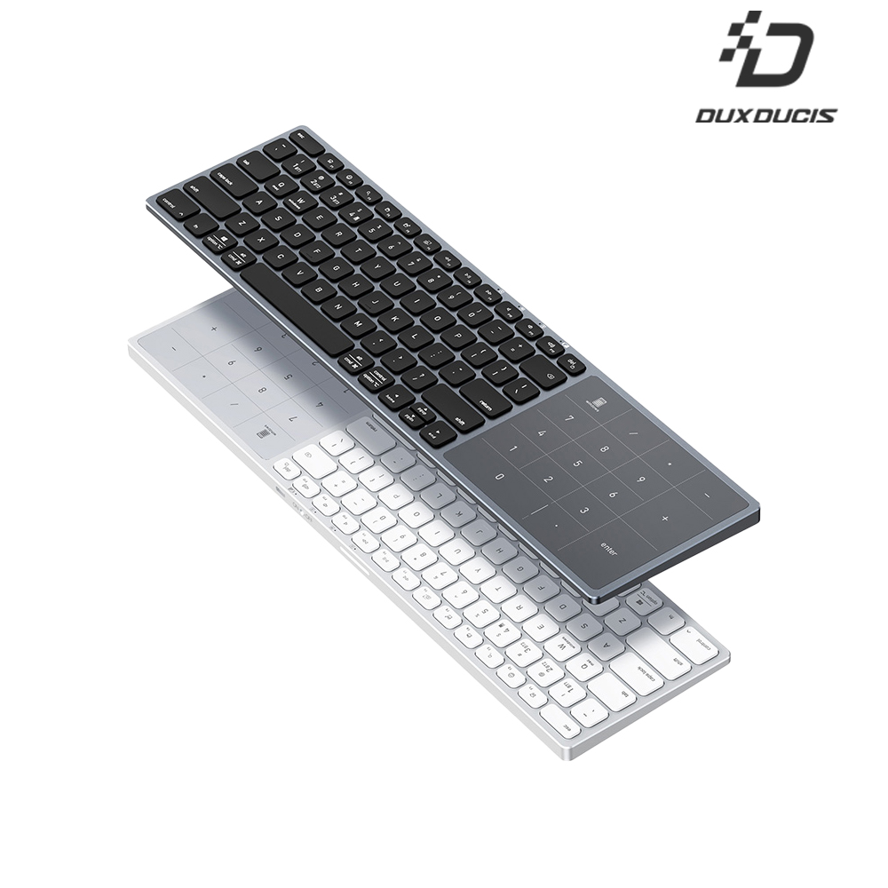 DUX DUCIS LK Pro 鋁合金藍牙觸控鍵盤(銀白)