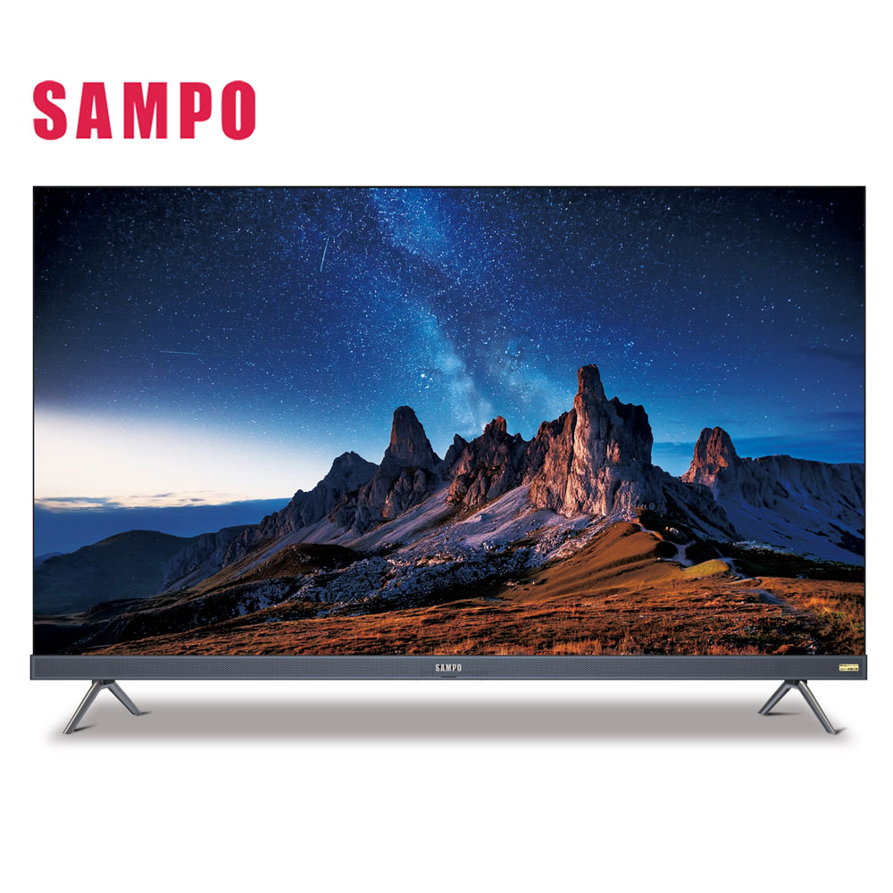 (送基本安裝)SAMPO 聲寶 55吋 QM-55AIQ3220 QLED 聯網電視120Hz 含視訊盒MT-320
