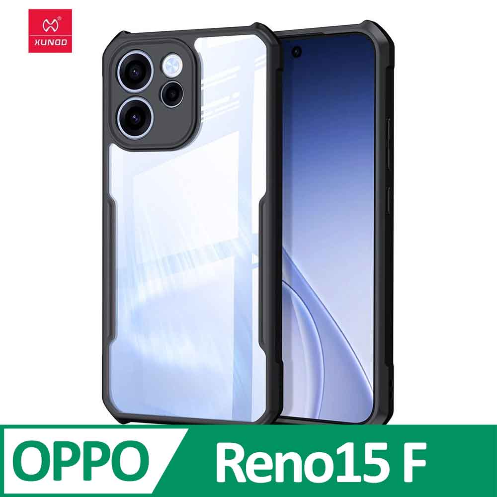 XUNDD 甲蟲系列 OPPO Reno 15 F 防摔保護軟殼 炫酷黑