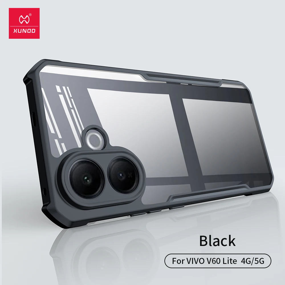 XUNDD 甲蟲系列 vivo V60 Lite 5G 防摔保護軟殼 炫酷黑