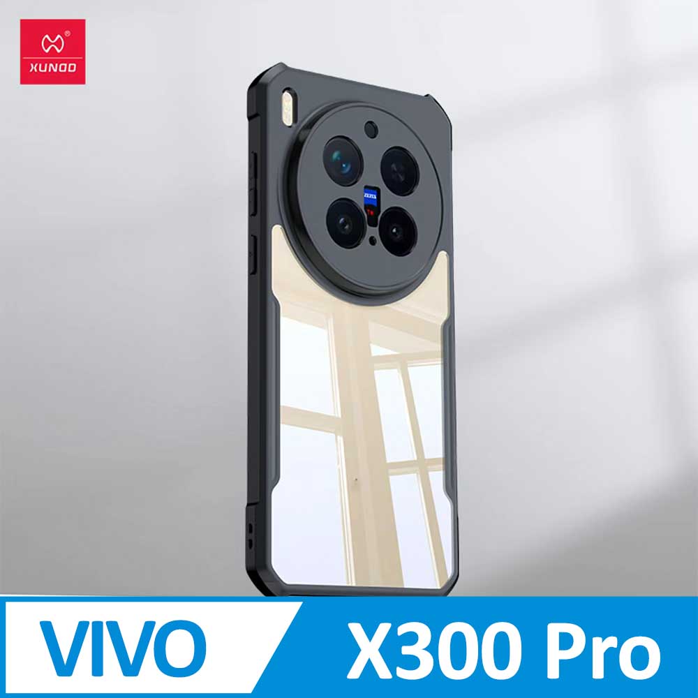 XUNDD 甲蟲系列 vivo X300 Pro 防摔保護軟殼 炫酷黑