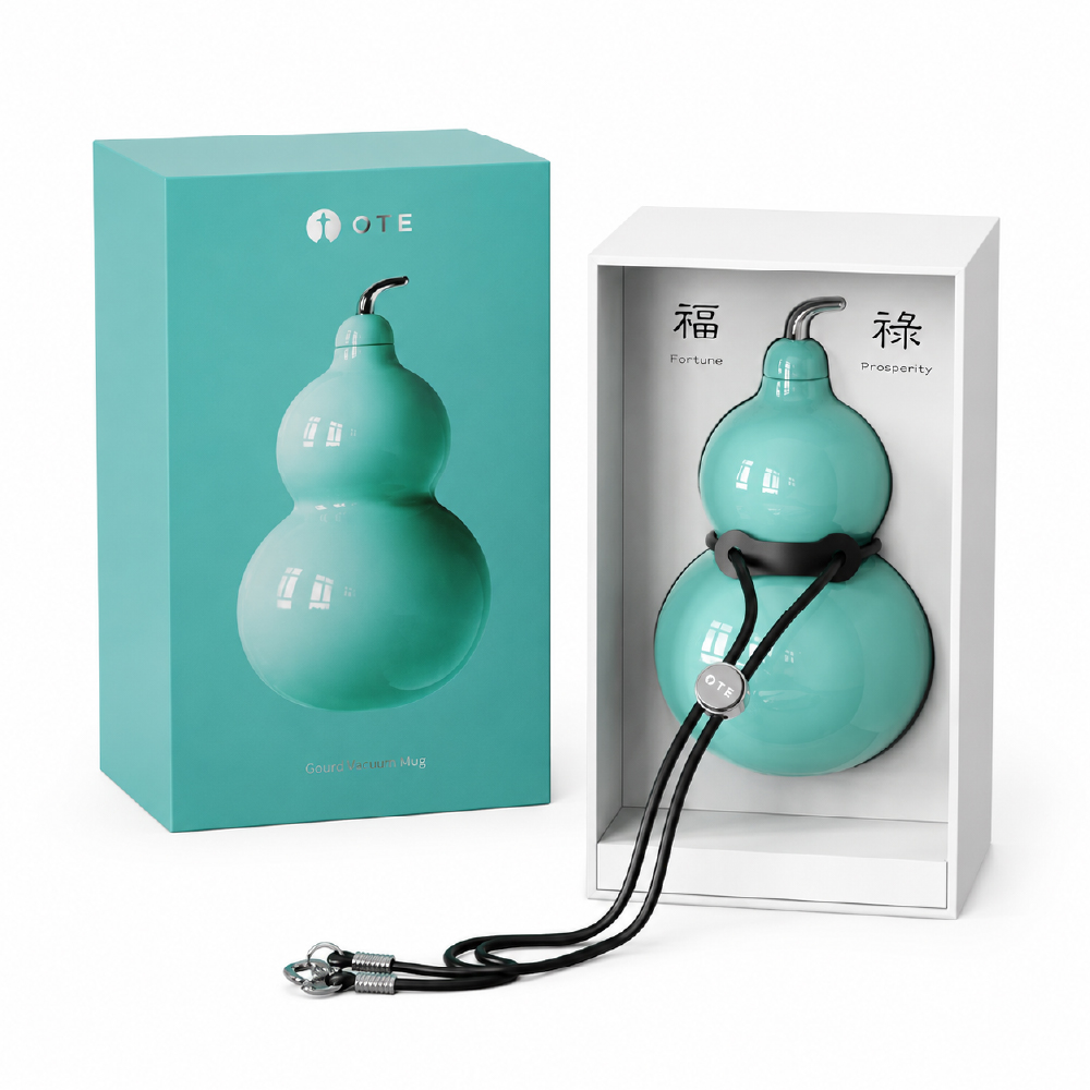 OTE歐堤 LQ Raincolor W4 316不銹鋼七彩葫蘆保溫杯300ml-貝加爾湖藍