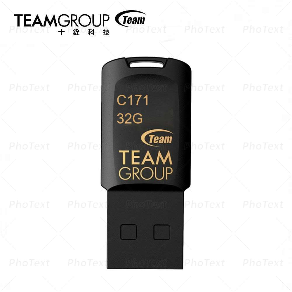 TEAM十銓科技 C171 琴鍵隨身碟32GB-黑