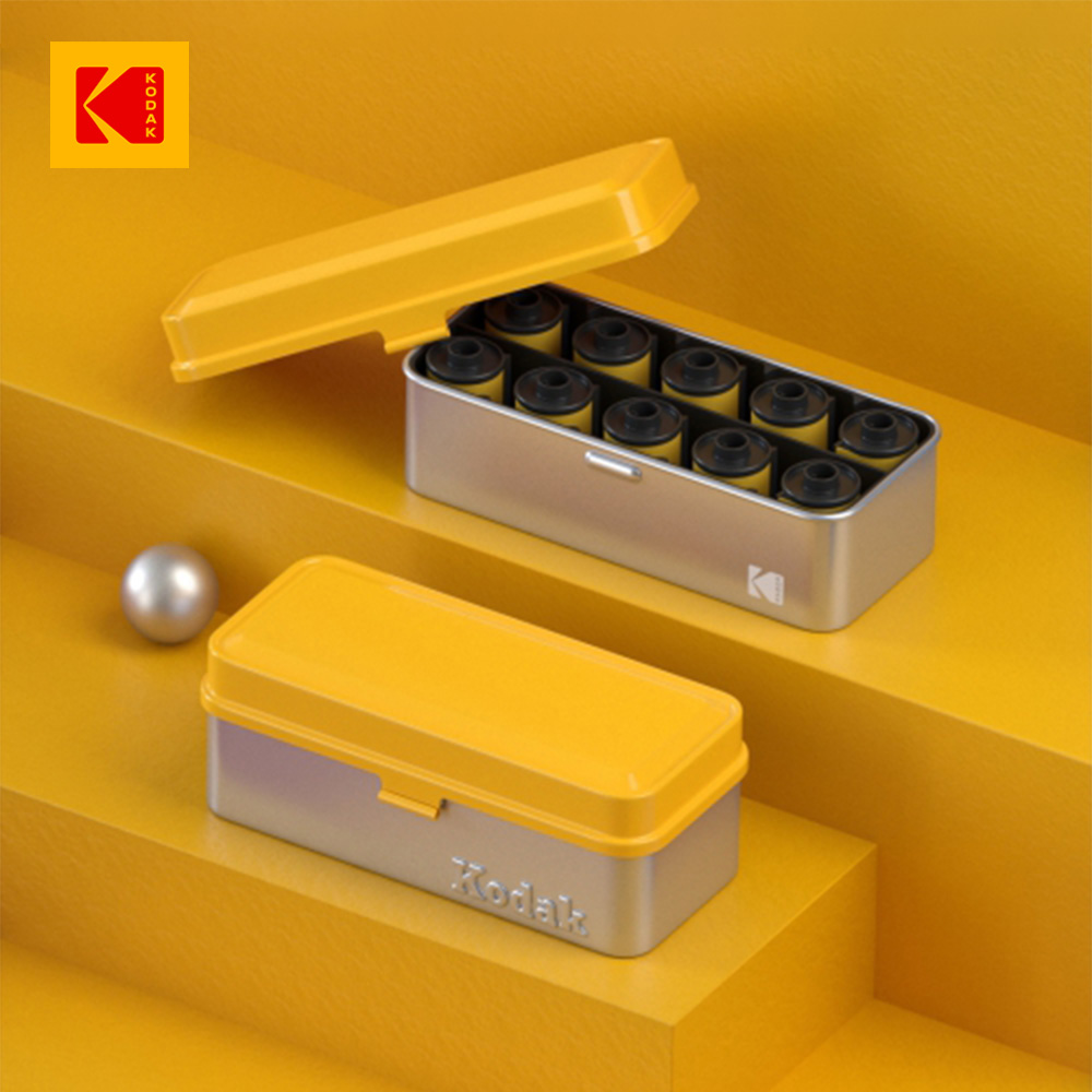 【Kodak 柯達】Film Case 經典收納盒-黃色