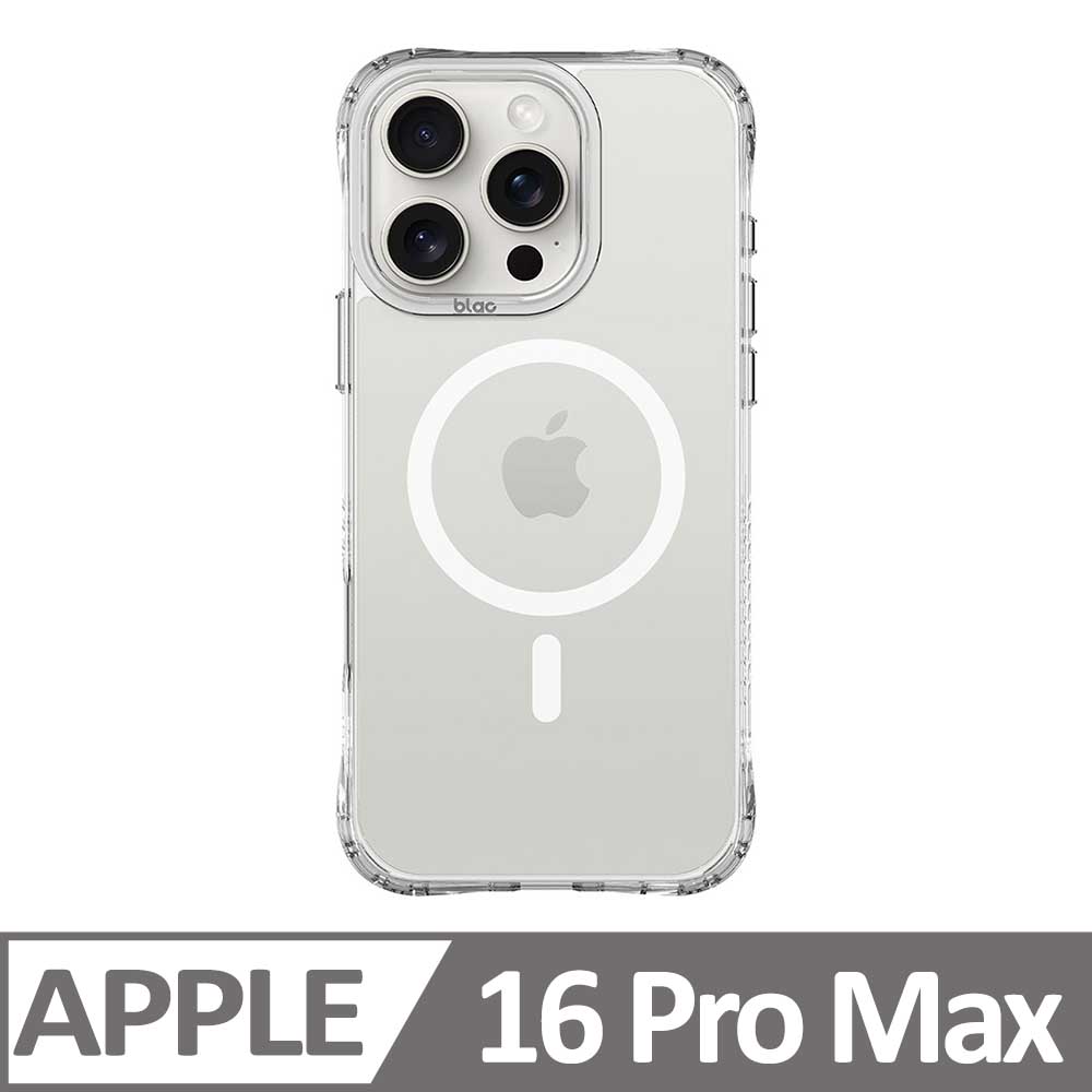 iPhone 16 Pro Max 6.9吋 BLAC Glacier冰川抗黃防摔MagSafe iPhone手機殼