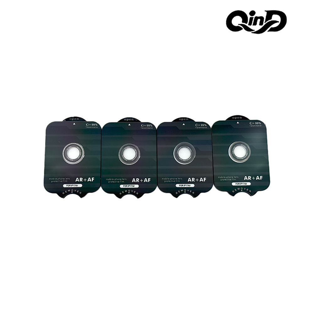 QinD Apple 蘋果 iPhone Air 鷹眼鏡頭保護貼(AR+AF)(齒輪)(藍色)