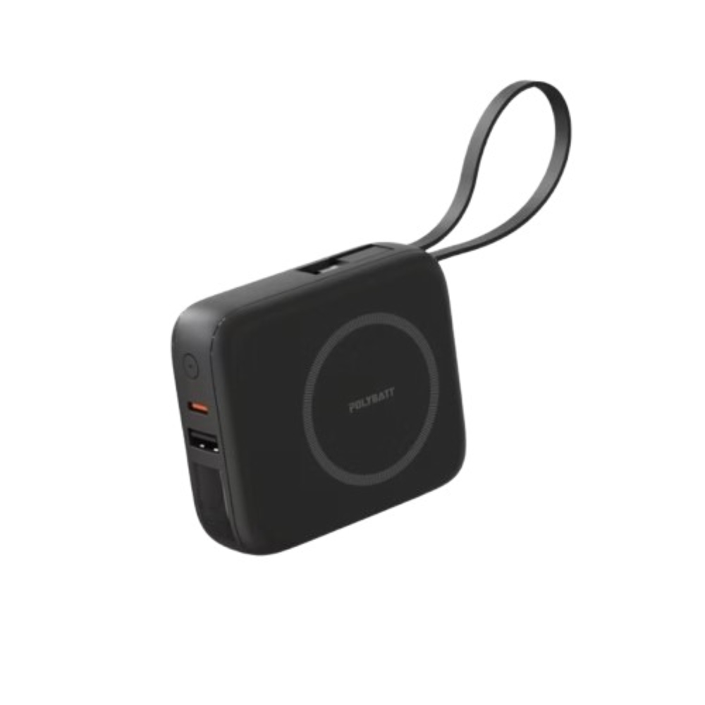 POLYBATT多功能無線快充行動電源10000mAh(黑)