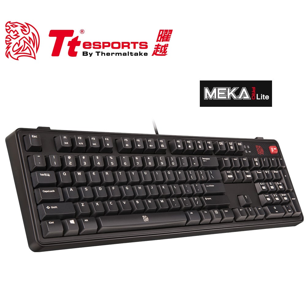 Tt eSPORTS 拓荒者 MEKA PRO LITE專業無背光版青軸機械鍵盤KB-MGP-BLBNTC-01