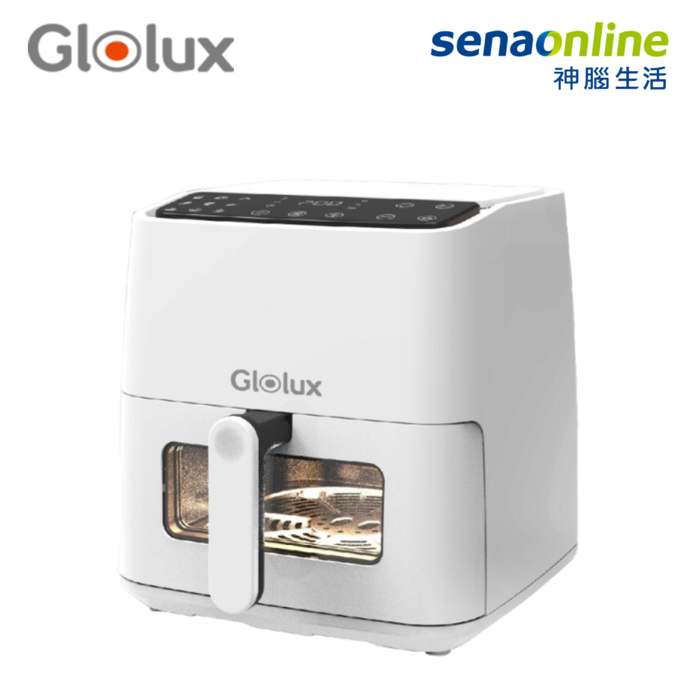 Glolux 6.2L可透視智能觸控式氣炸鍋 簡約白OAF-6201