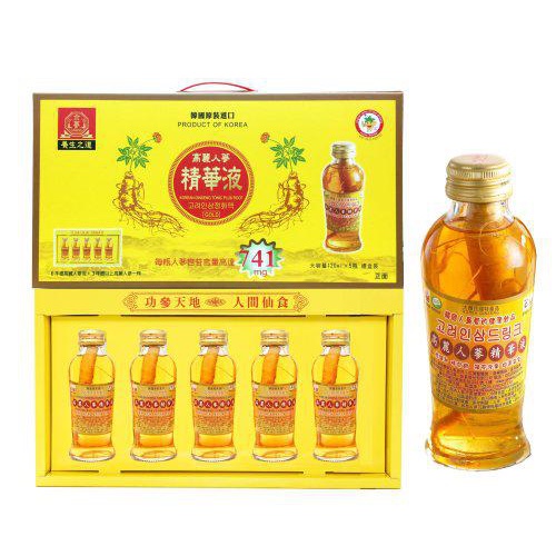 【金蔘】高麗人蔘精華液禮盒120ml (5瓶)