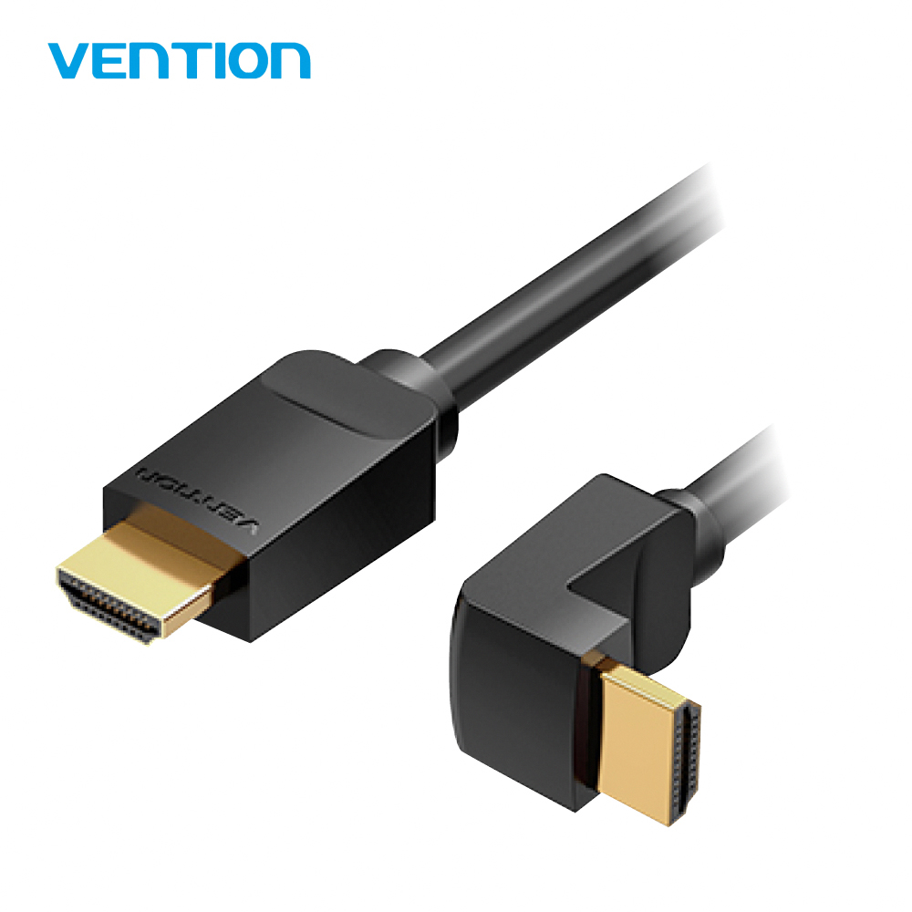 VENTION 威迅 AAR系列 HDMI 彎直頭 2M 公司貨 頭朝下