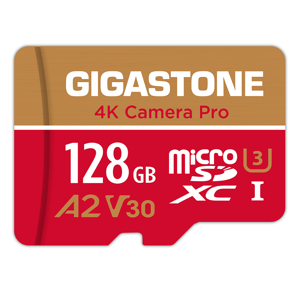 記憶卡 GIGASTONE microSDXC A2 U3 V30 128GB (附轉卡)