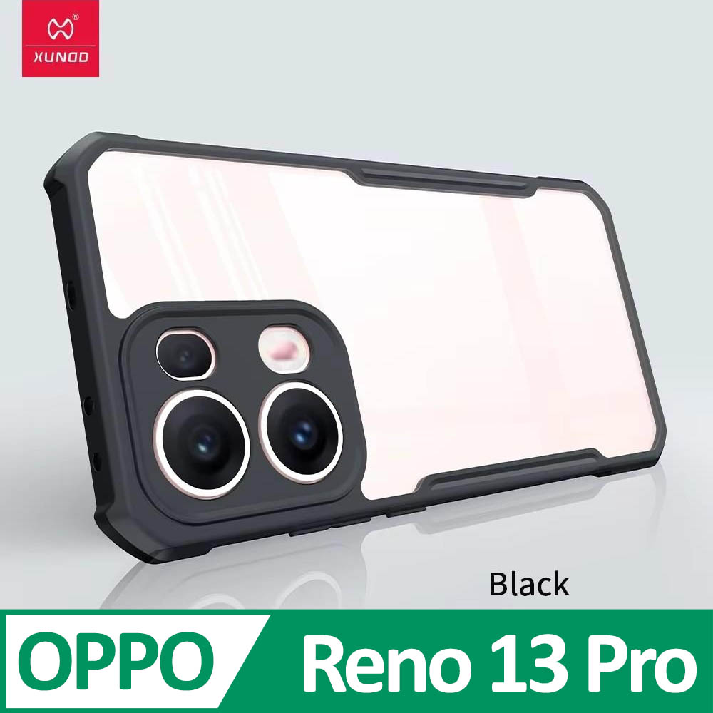 XUNDD 甲蟲系列 OPPO Reno 13 PRO 防摔保護軟殼 炫酷黑