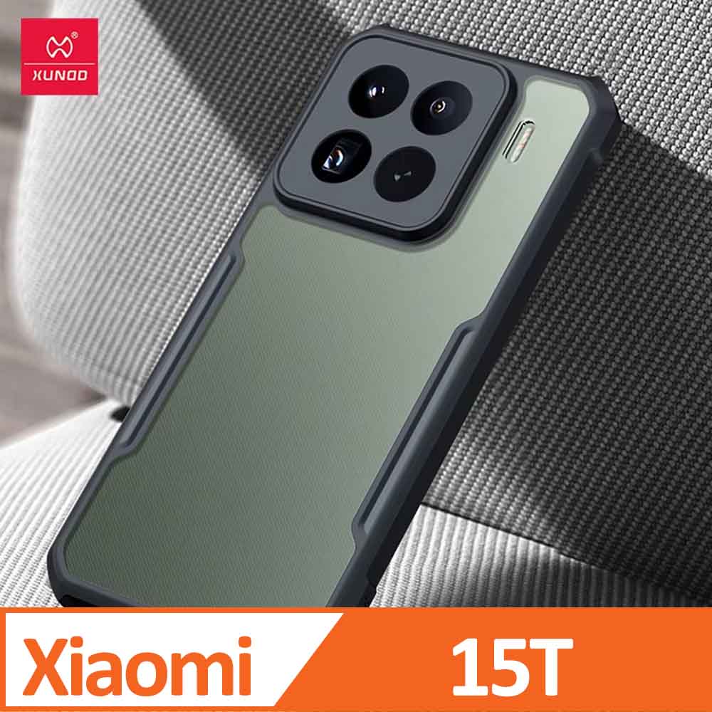 XUNDD 甲蟲系列 Xiaomi 15T 防摔保護軟殼 炫酷黑