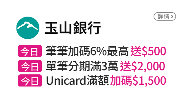 信用卡優惠