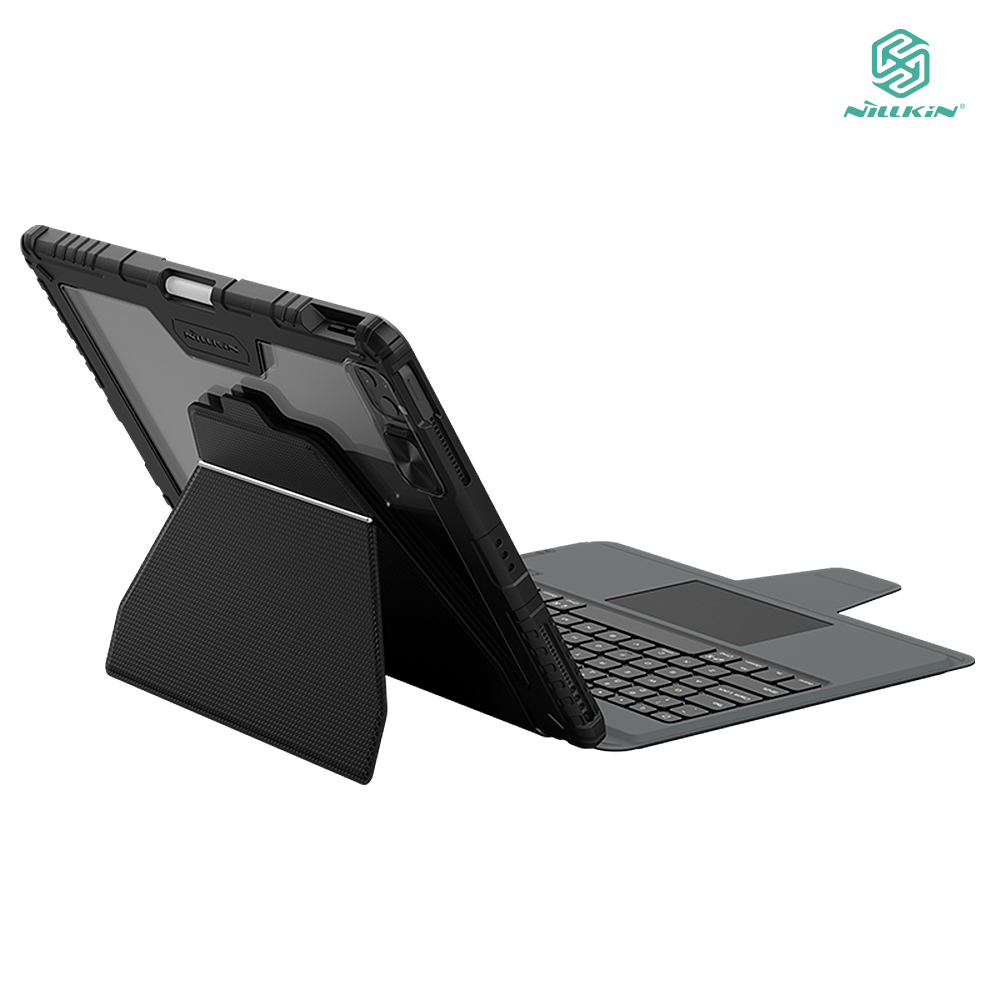 NILLKIN Apple iPad Air 13 (2024/M2)/iPad Pro 12.9 (2018~2022) 悍靈鍵盤保護套(背光版)(灰色)