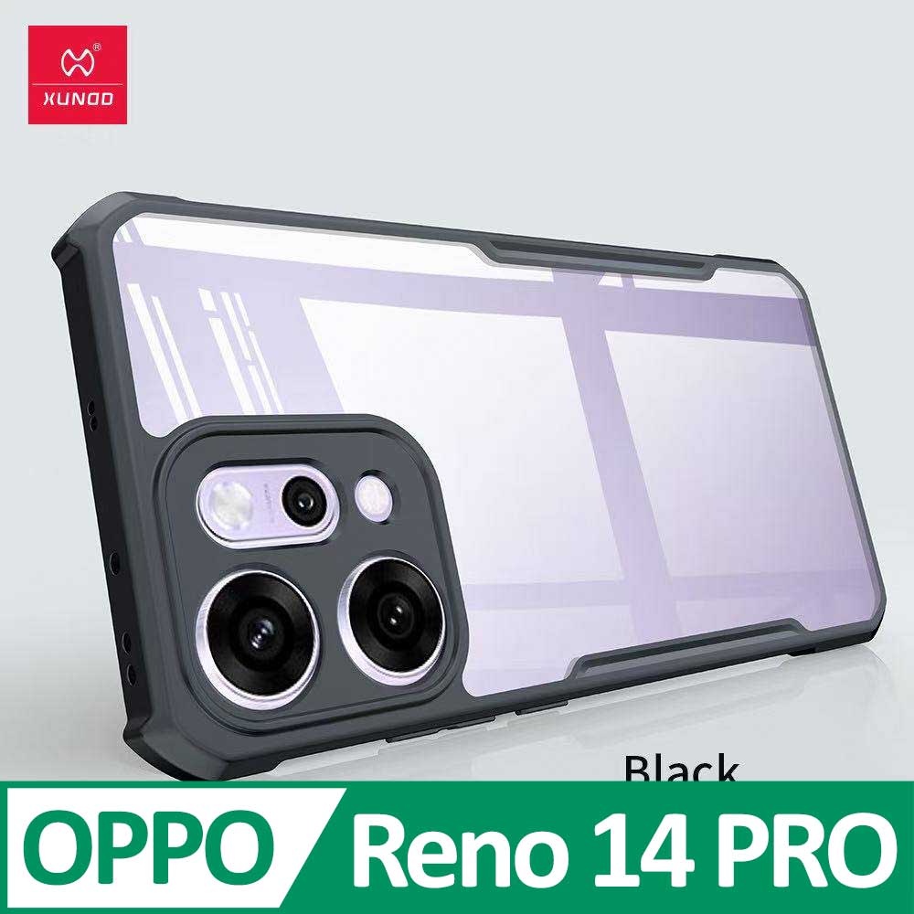 XUNDD 甲蟲系列 OPPO Reno 14 PRO 防摔保護軟殼 炫酷黑