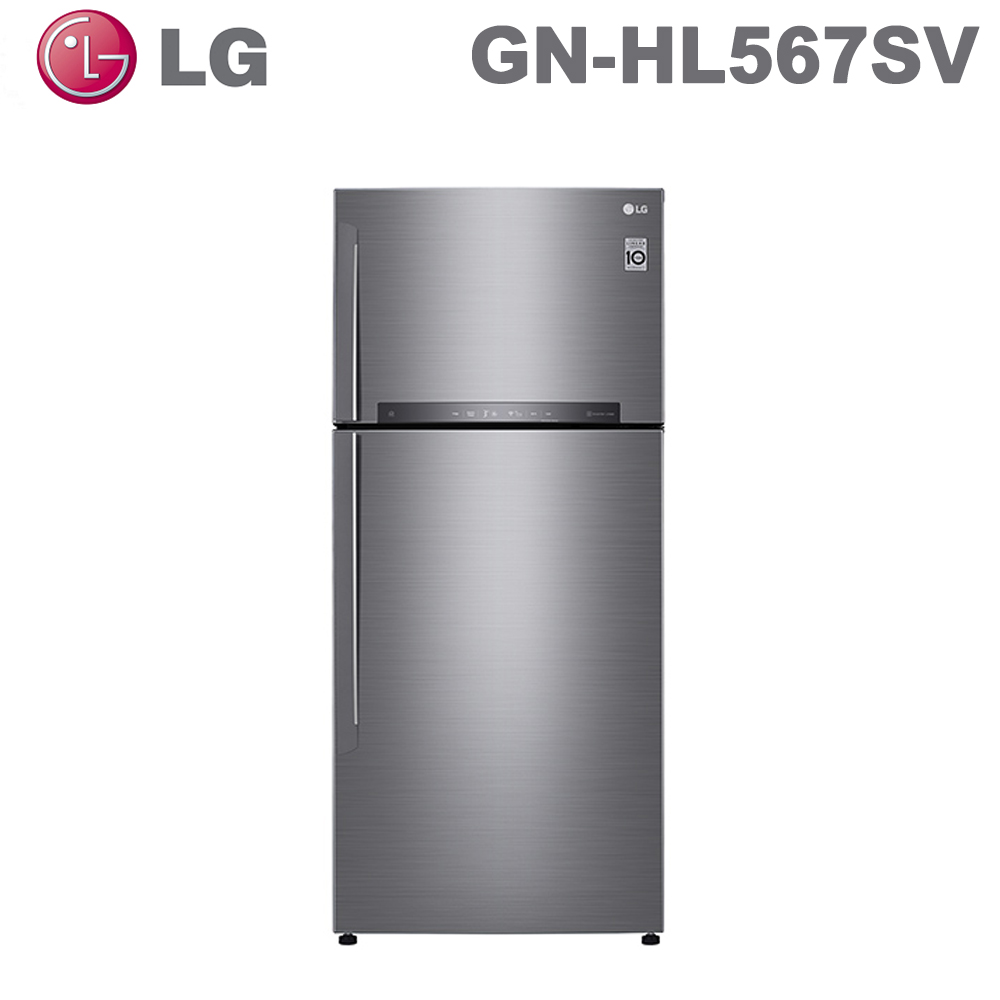 原廠好禮送★【LG 樂金】525公升直驅變頻上下門冰箱GN-HL567SV