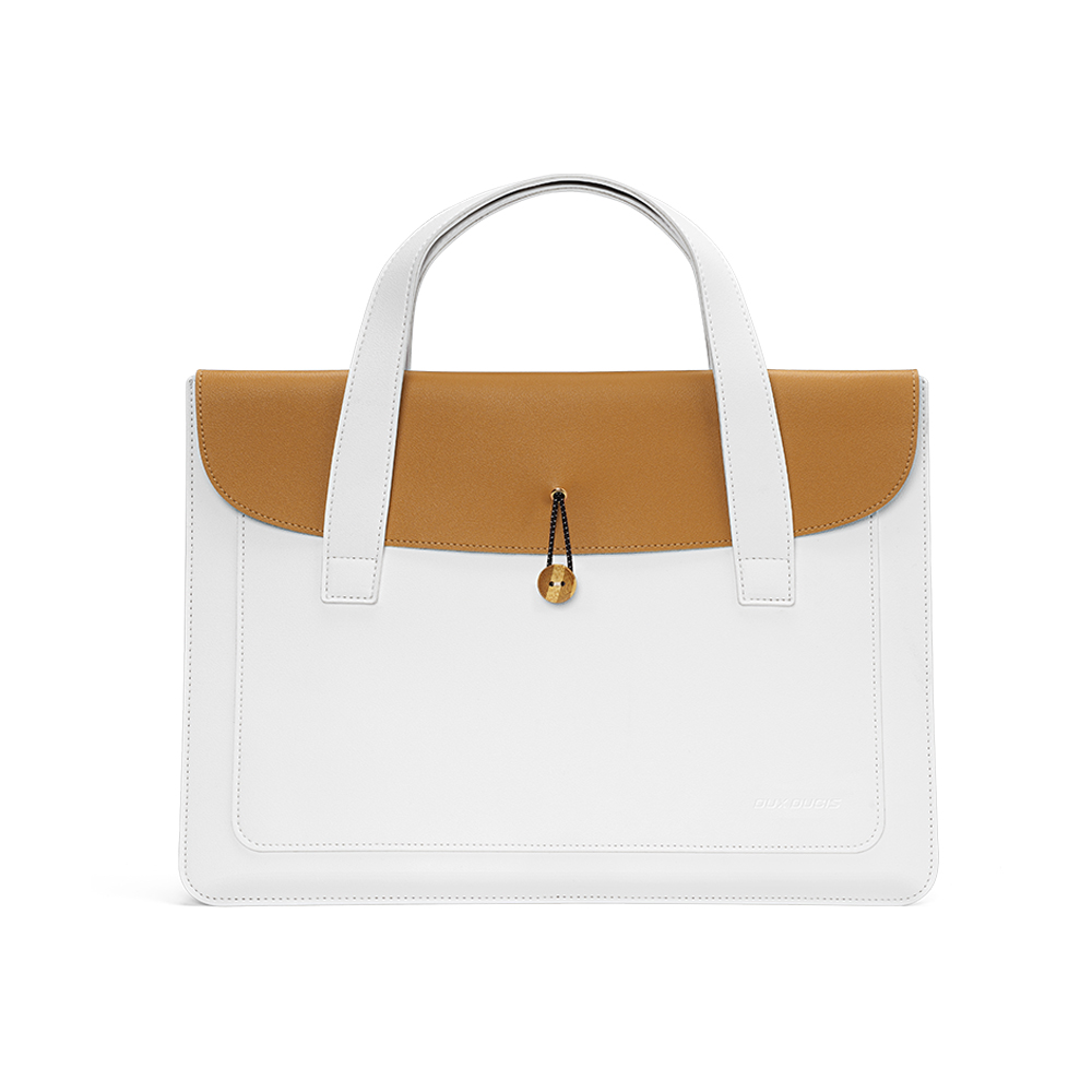 DUX DUCIS AURA 13-14吋 筆電手提包(米白/卡其)