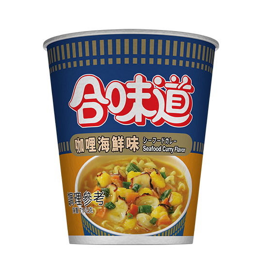 【日清】合味道咖哩海鮮味杯麵((24入/箱)