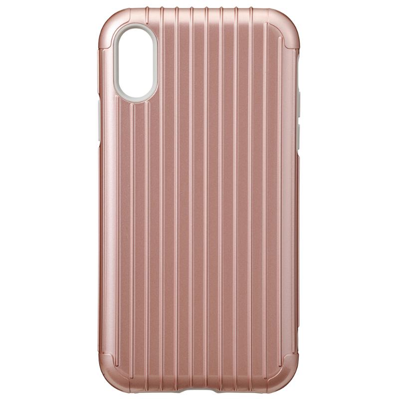 Gramas iPhone X/Xs 經典手機殼 Rib 玫瑰金